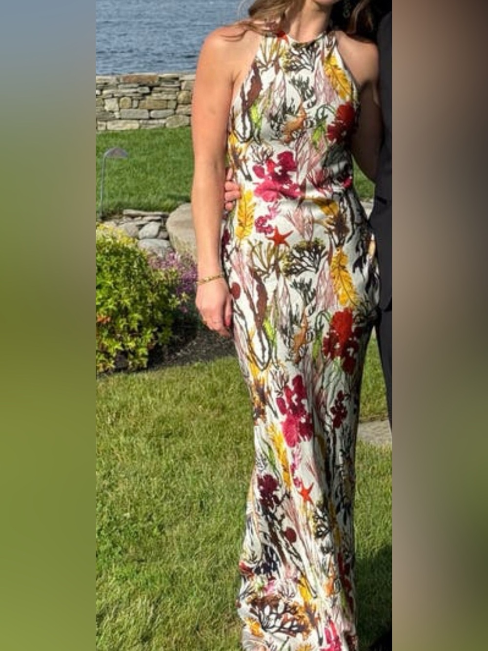 NWT Silk Laundry High Low Dress Planktonic Silk Maxi Dress Size Small - Picture 5 of 13